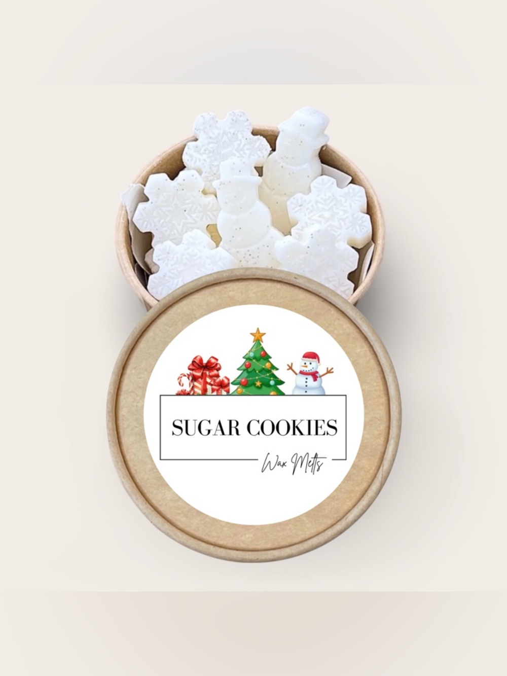 Sugar Cookies Holiday Soy Wax Melts 2.5oz Jar strong scented home fragrance